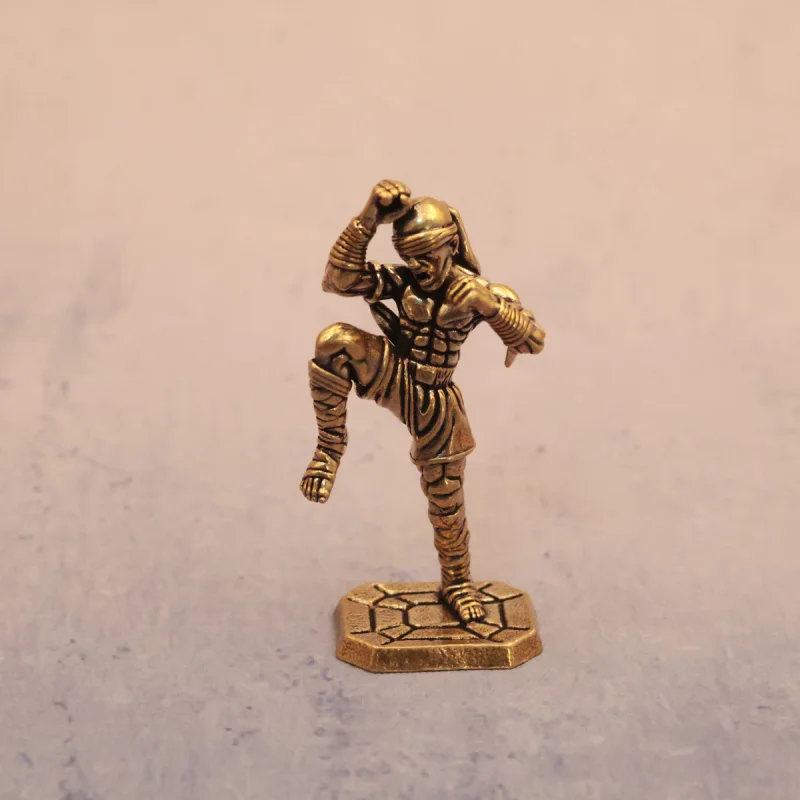 Brass Supreme Fist Blind Monk Li Qing Retro Old Object Creative Desktop Decoration Tea Pet Craft
