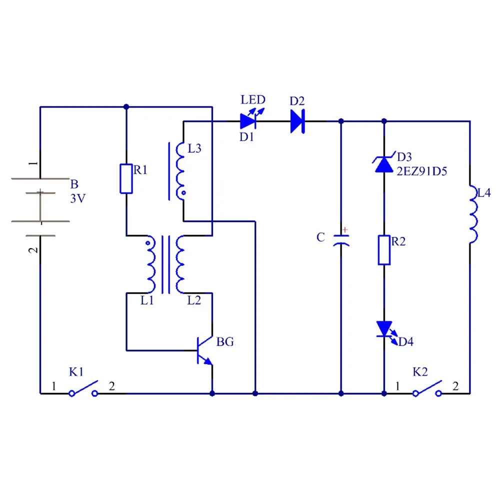 DIY Elektronische Kit Mini Elektromagnetische Pistole 100 V Hochspannung DIY Löten Bauen Kit Micro Interface Schnelle Lade DC5V