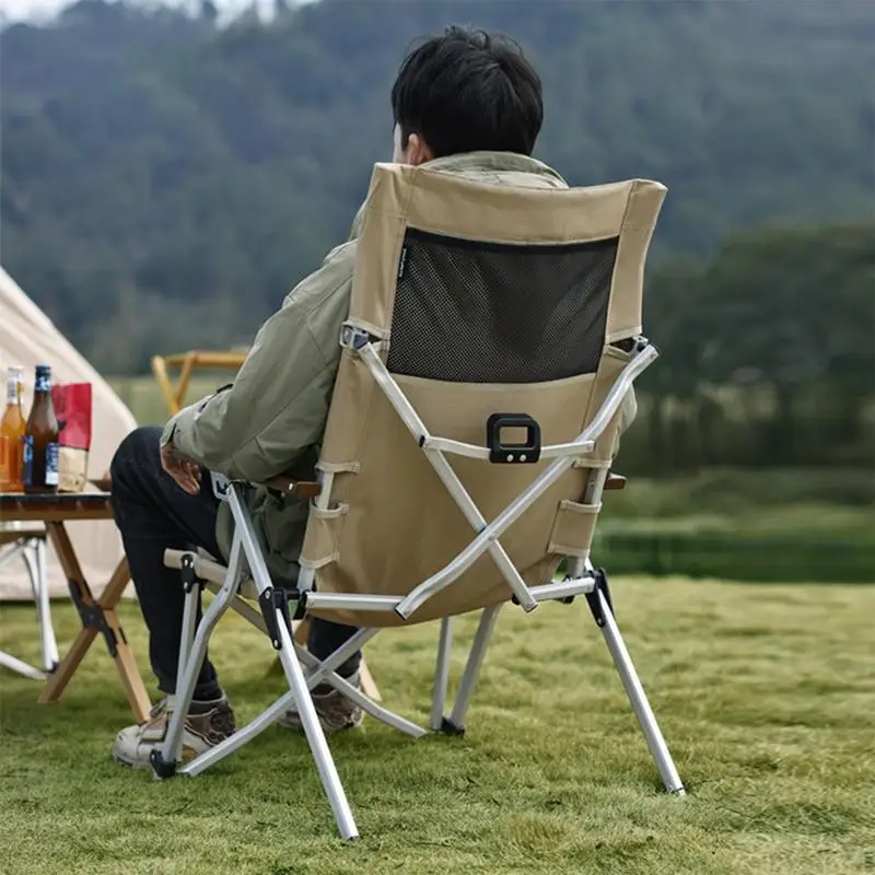 

Camping Folding Chair Portable Folding Chair 4 Position Adjustable Lawn Chair For Outside Camping Hiking Travel Beach