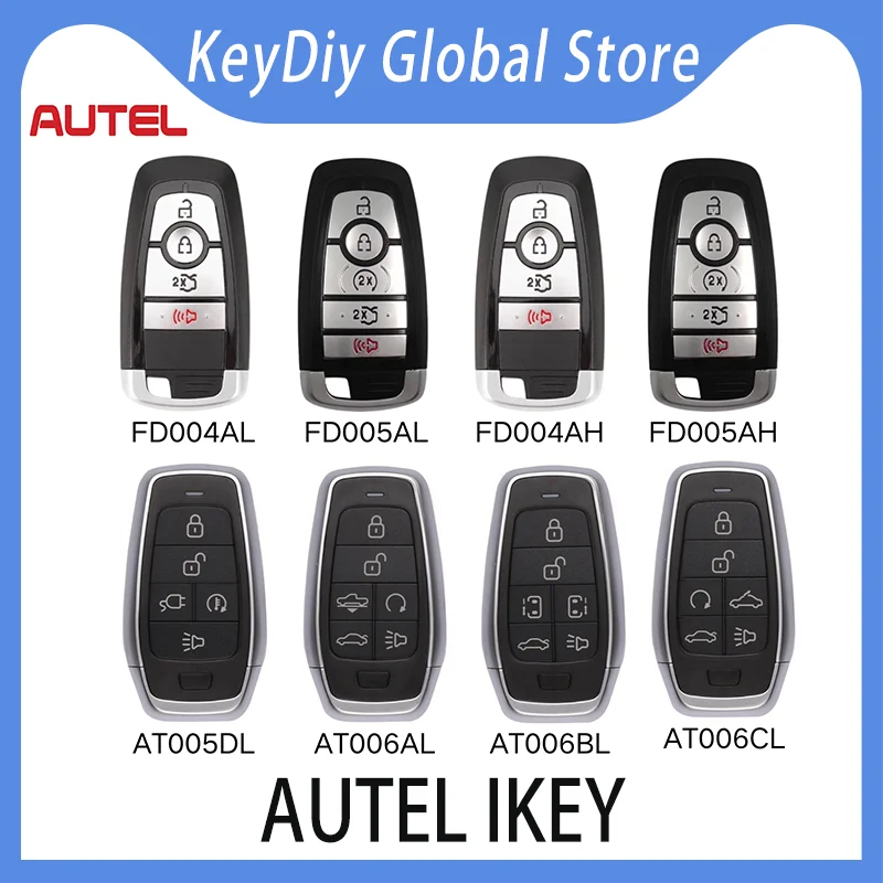 

AUTEL IKEY FD004AL FD005AL FD004AH FD005AH AT005DL AT006AL AT006BL AT006CL keyless universal smart key KM100 IM508 IM608 XP400