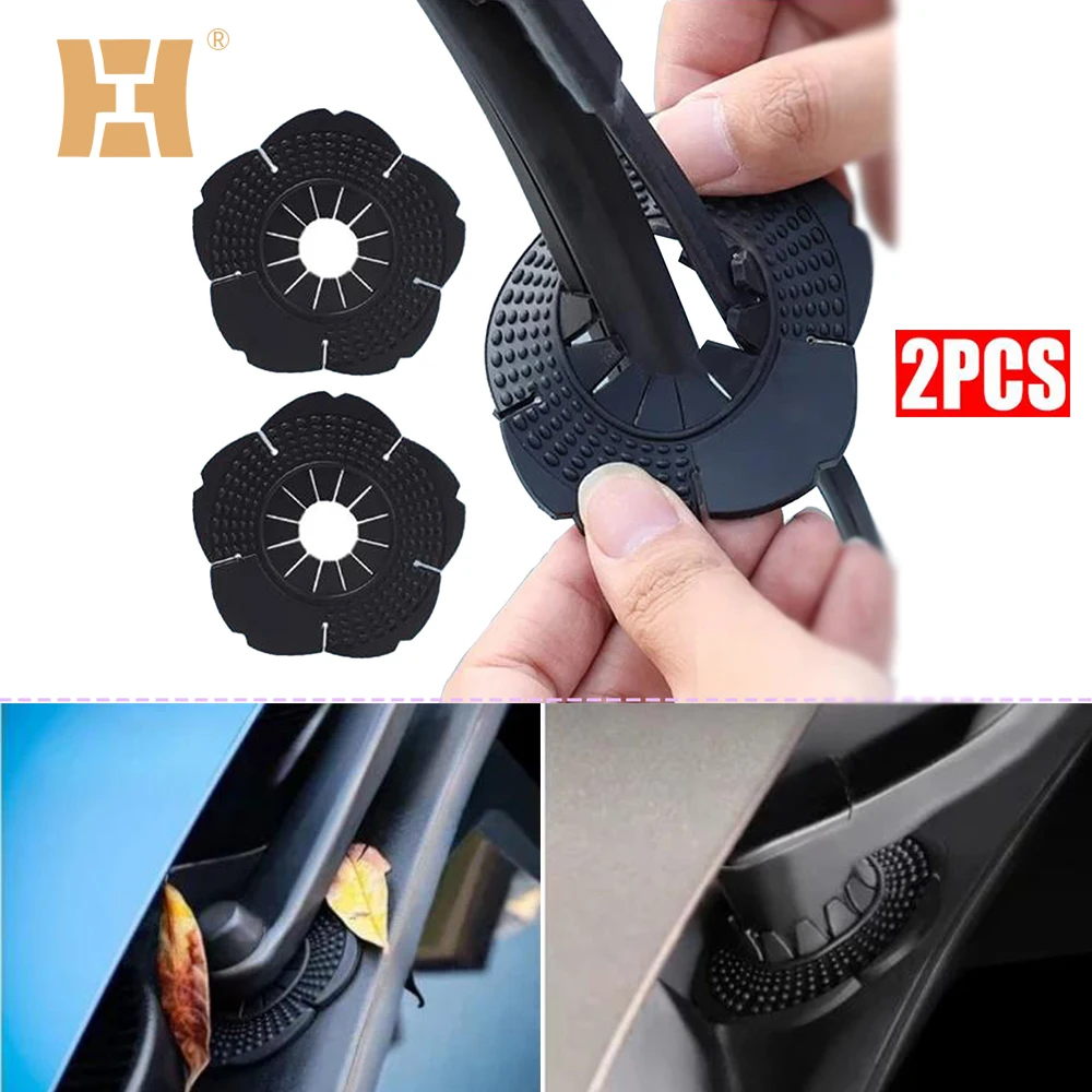 

2pcs Car Windshield Wiper Arm Protector Cover Dustproof Blades Auto Silicone Pad Prevent Leaves Protective Covers Accessories