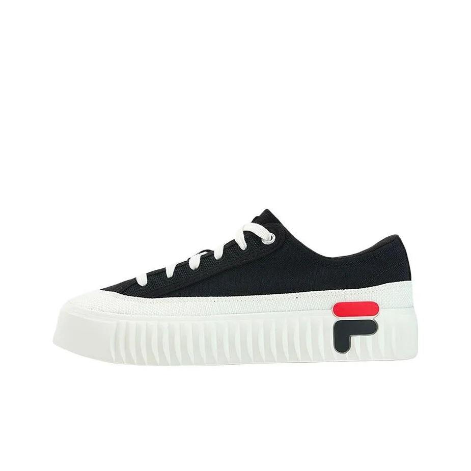 scarpe-da-skateboard-fila-gear-resistenti-all'abrasione-basse-da-donna-nere-e-bianche-f12w322310fbg