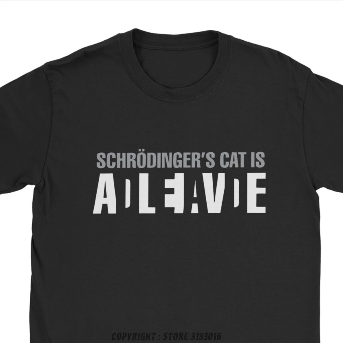 Schrodinger's Cat The Men Tops T Shirt Men  Mechanics Physics Science Physical Geek Nerd T-Shirt