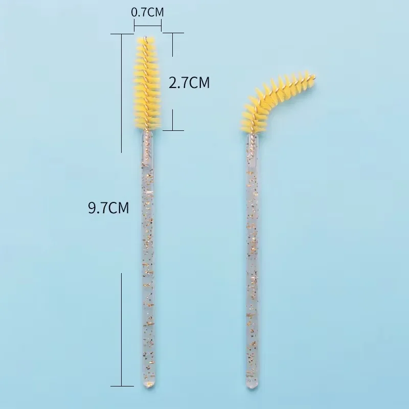 Brosse à sourcils jetable pour Extension de cils, 50 pièces, baguette de Mascara, applicateur, bobines, ensemble de pinceaux cosmétiques, outils de maquillage