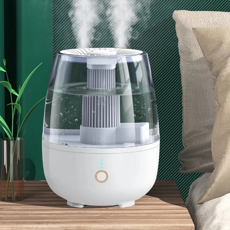 6.8L Double Spray Large-Capacity Humidifier Mini Desktop Air Humidifier For Bedroom Home Office EU Plug