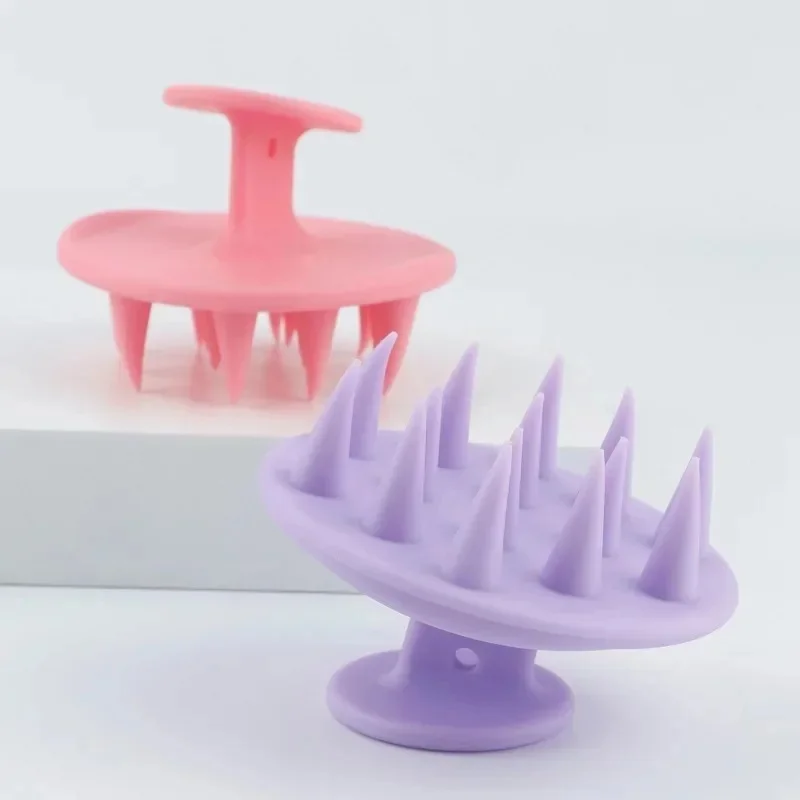 1-3Pcs Silicone Shampoo Head Scalp Massage Brush Silicone Body Brush Hair Washing Comb Shower Brush Salon Hairdressing Tools