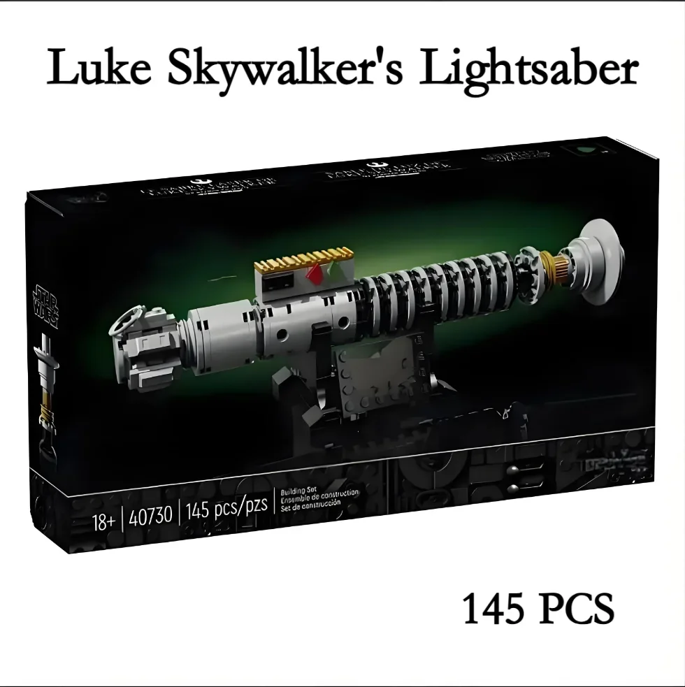 145pcs Moc-40730 Luke Skywalkers Lightsaber Space Wars Bricks Model DIY Set Building Blocks for Kids Toys Adult Gifts