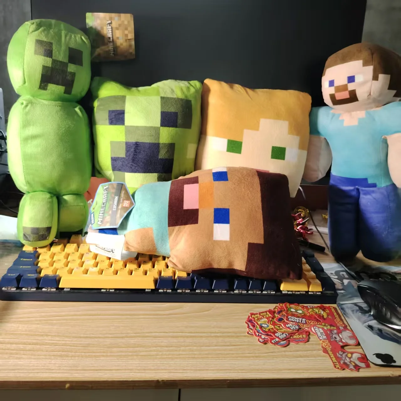 私の世界オリジナルぬいぐるみ30-40cmクリーパースティーブぬいぐるみ人気ゲームキャラクター面白い枕飾りおもちゃ