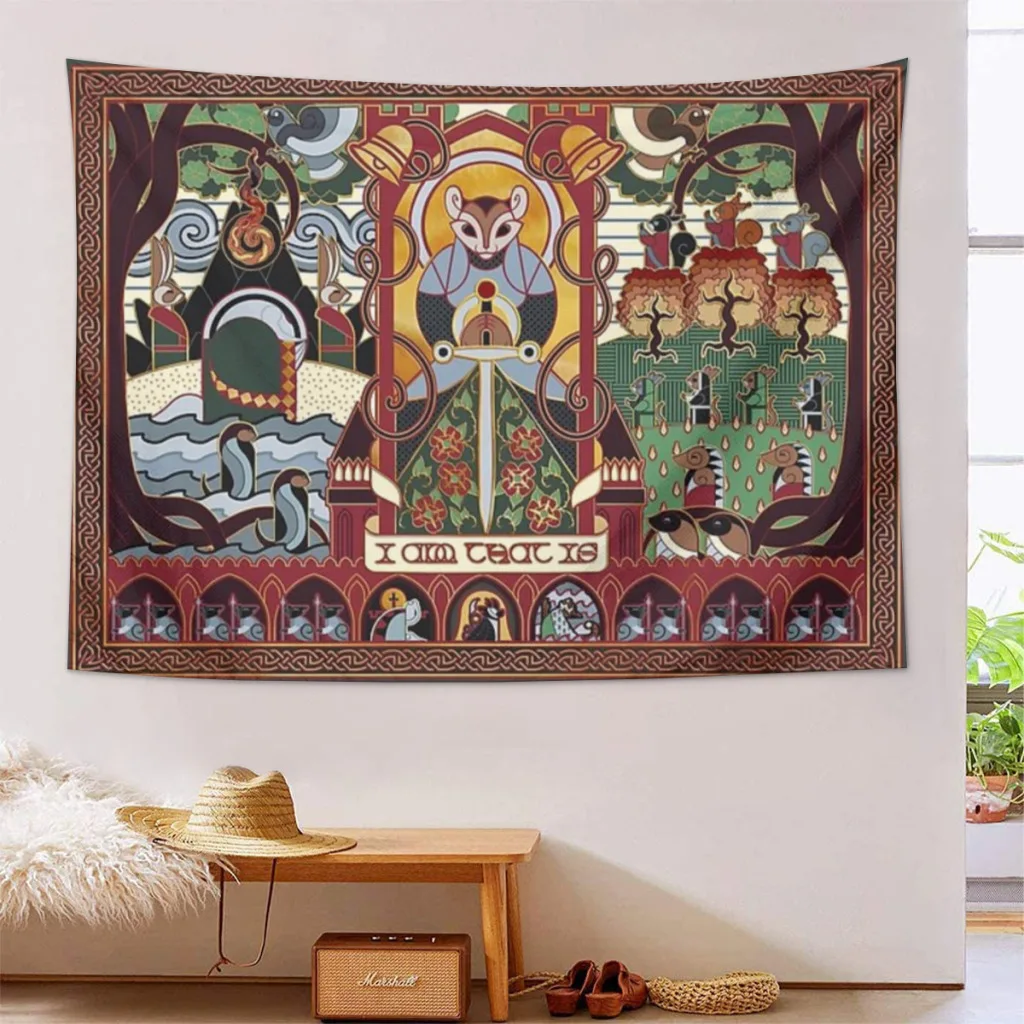 Redwall Tapestry - Martin The Warrior Printed Tapestry,Decorative Tapestry Suitable For Living Room And Bedroom Decoration