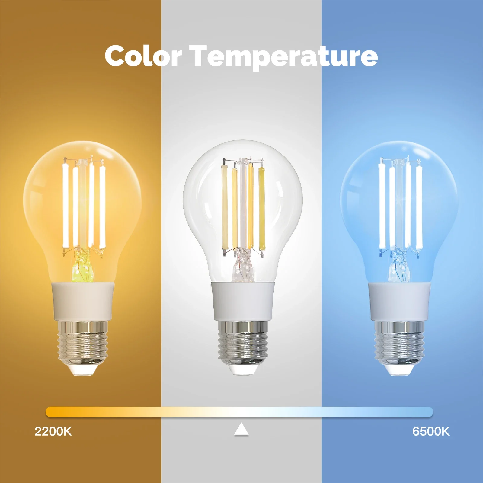 MOES E27 7W ZigBee Tuya bombilla de filamento LED inteligente 806Lm ajustable blanco regulable estilo Vintage funciona con la aplicación Alexa Google Home