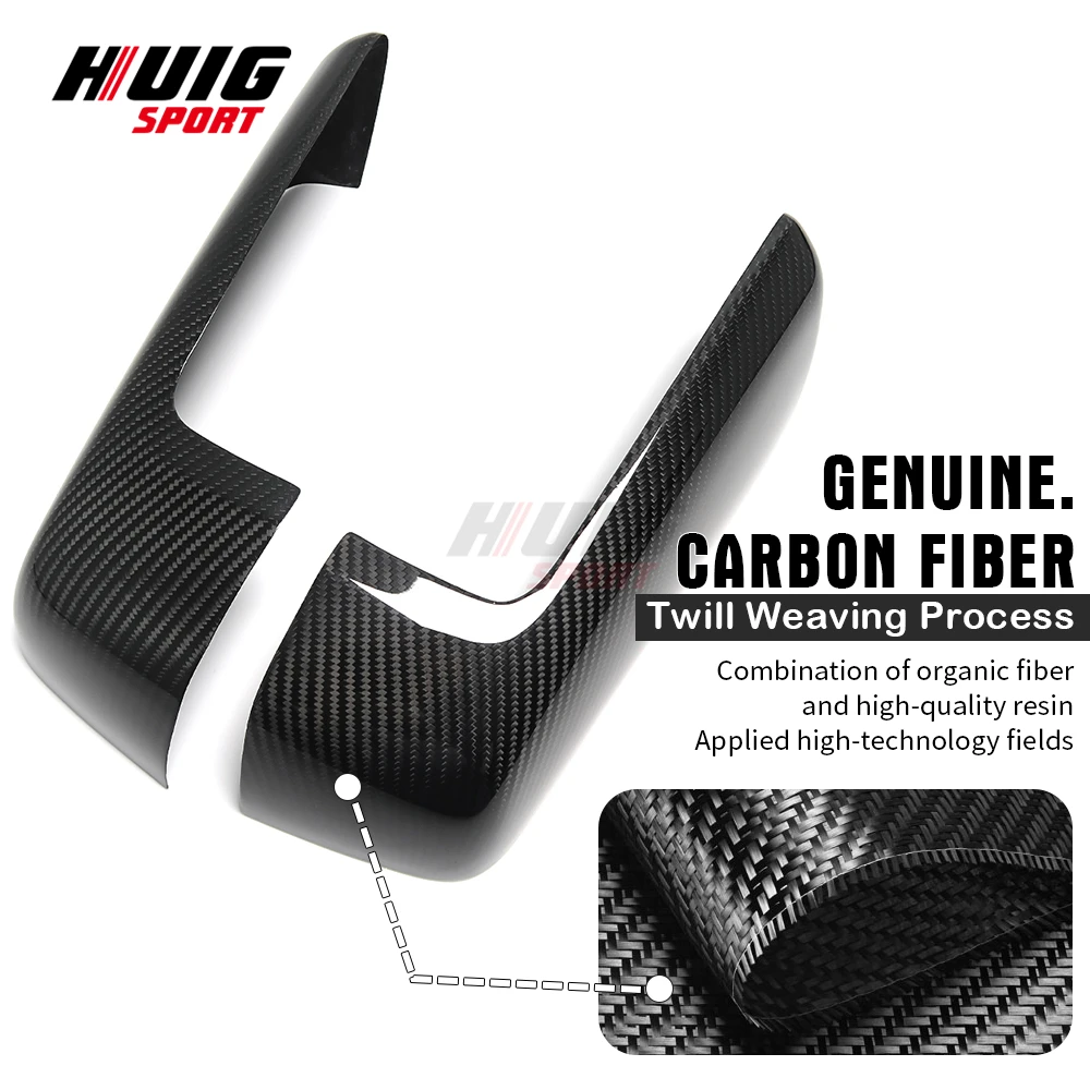 لسيارة شيفروليه سيلفرادو جي إم سي سييرا 1500 2019-2023 ألياف الكربون سيارة الجانب الجناح مرآة الرؤية الخلفية قبعات غطاء مرآة الرؤية الخلفية