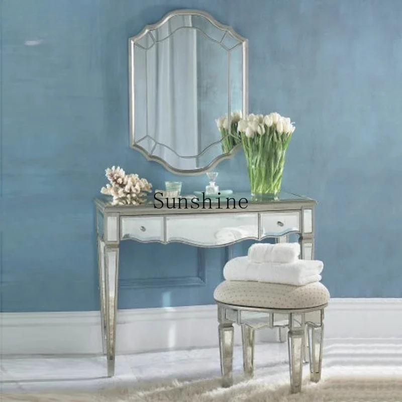 Mirror glass dressing cabinet simple European neoclassical postmodern furniture F0795  FT