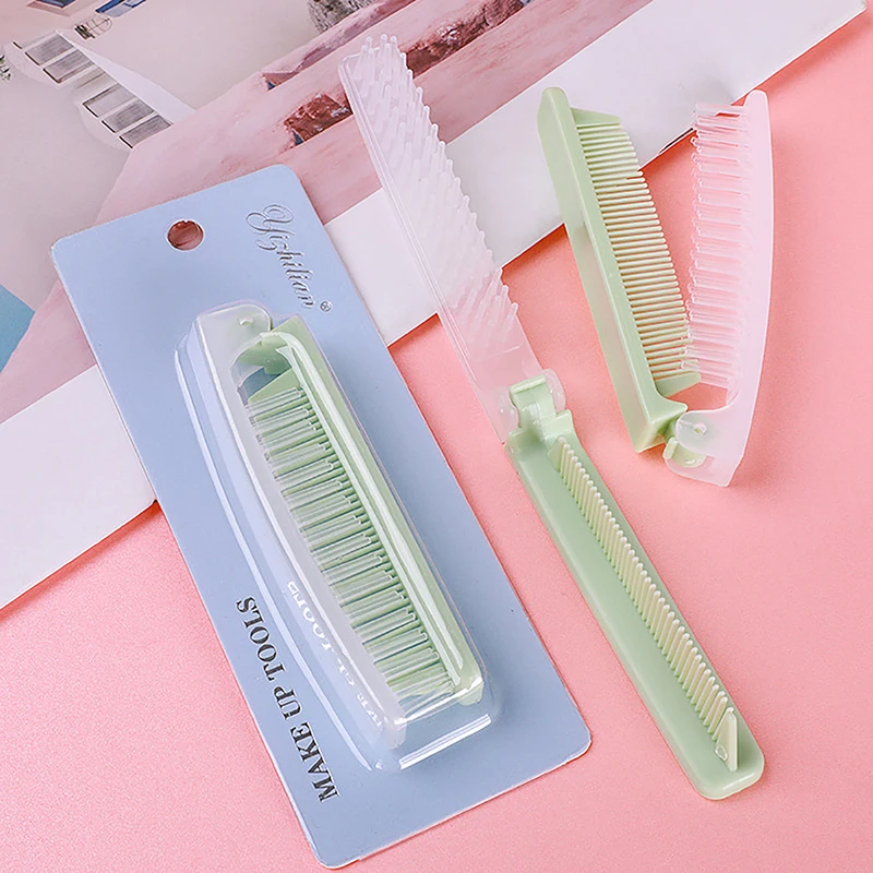 Portable Travel Hair Comb Detangling Hair Brush Foldable Dual-Purpose Massage Comb Anti-Static Hair Combs Hair Styling Tools