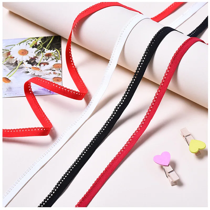 10 Yards 10mm Width Elastic Band for Underwear Bra Pants High Quality Rubber Band DIY Handmade Garment Sewing Accessiories