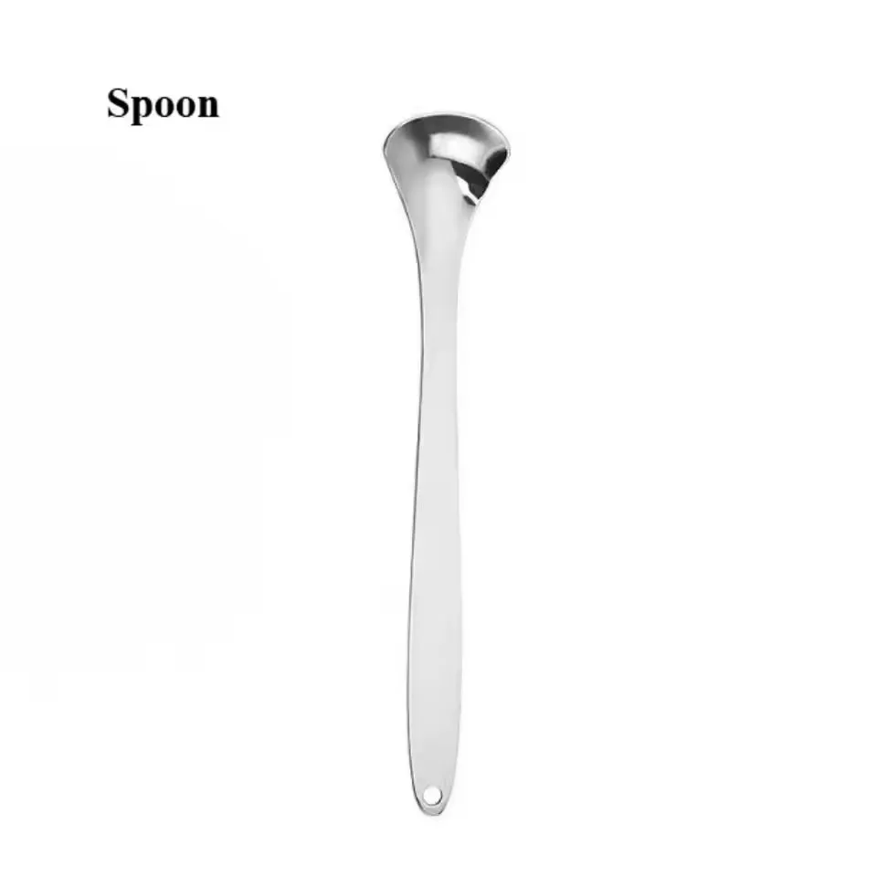 1Pcs Reusable Stainless Steel Tongue Cleaning Scraper Oral Health Tool Ergonomic Mouth Scraper for Breath Adults Tongue Care