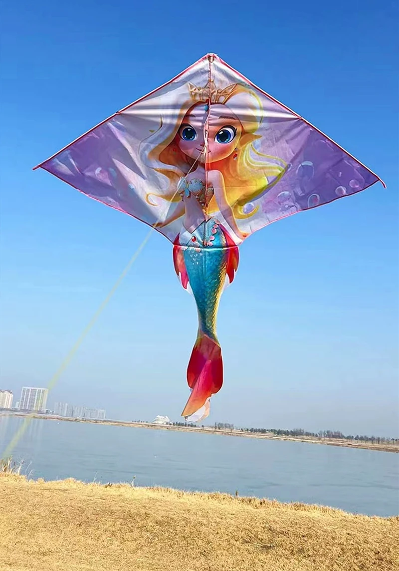 จัดส่งฟรีใหม่ Kites บินเกมกลางแจ้งของเล่นสนุกสําหรับเด็ก Kites Professional Kite Windsurfing พวงมาลัย Kite Dragon Koi