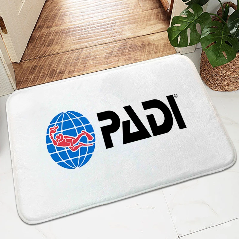 Carpet for Bedroom P-Padis Logo Kitchen Bathroom Mat Anti Slip Funny Doormat Entrance Door Custom Washable Non-slip Kitchen Rug