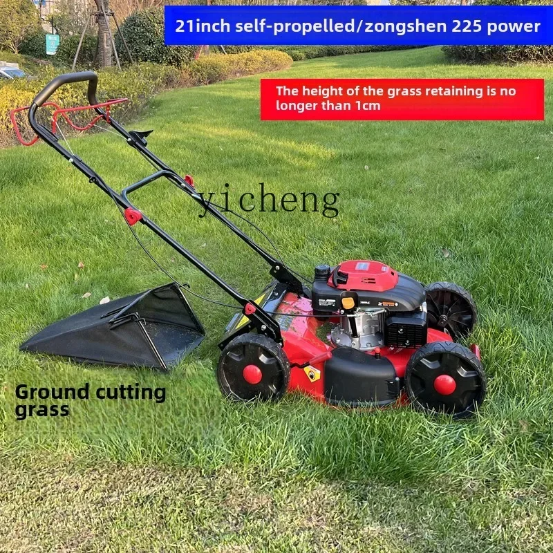 ZWS. Petrol lawn mower, hand-pushed self-propelled lawn mower, four-stroke lawn mower