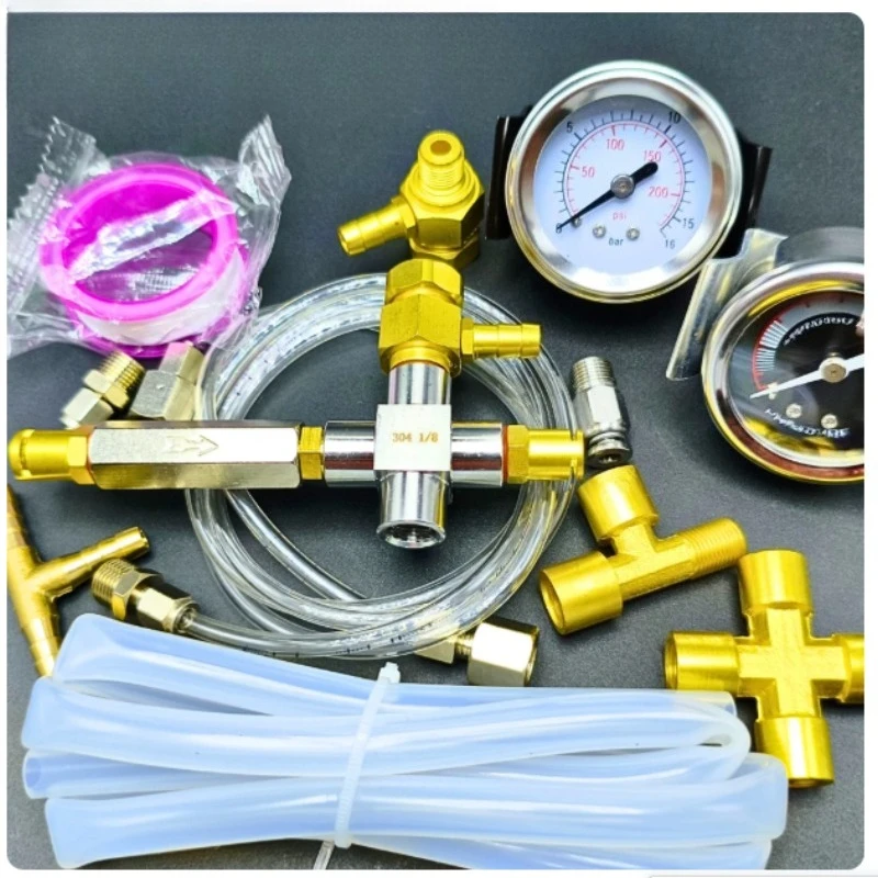 Suitable for Coffee Machine OPV Modification Parts  , Adjustable One-point Pressure Relief Valve, Shock-resistant Pressure Gauge