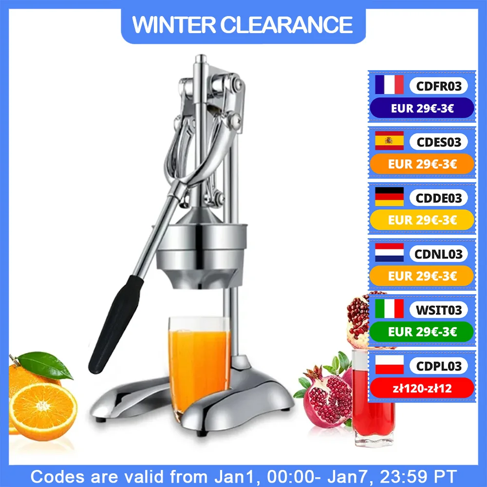 Stainless Steel Citrus Fruits Squeezer Orange Lemon  Juicer Lemon Fruit Pressing Machine Press Juicer Home commercial