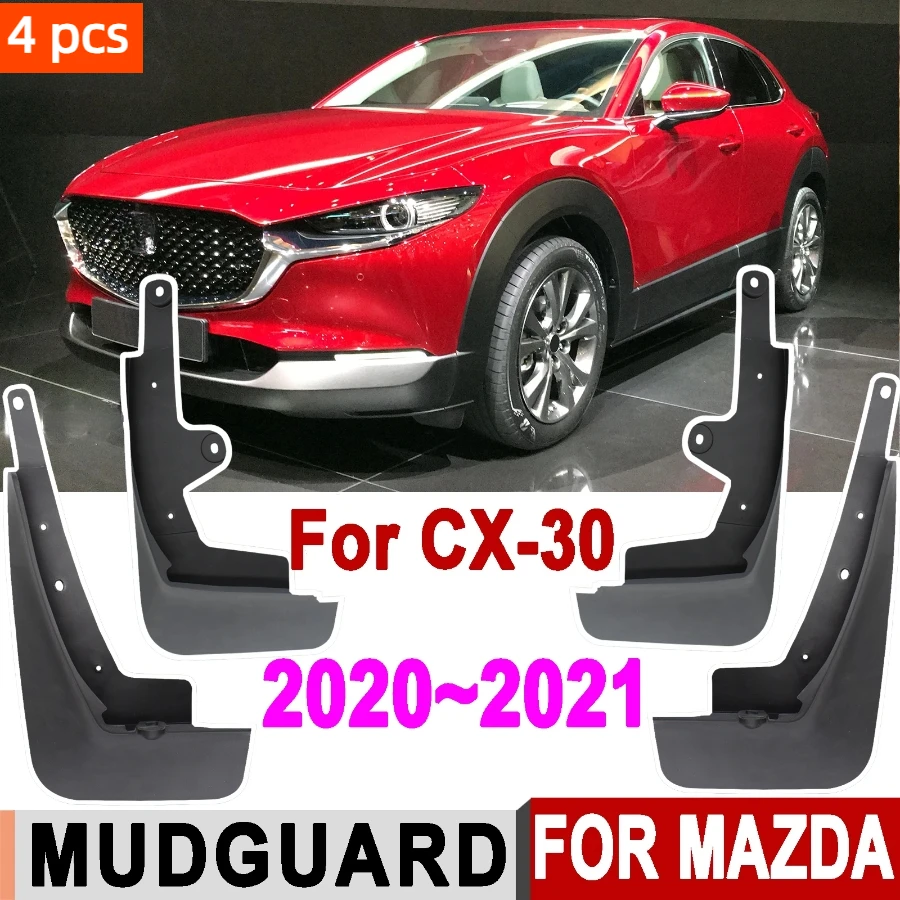 

4Pcs/Set Splash Guards For Mazda CX30 CX-30 2021 2020 Mud flaps Mudflaps Fender Mudguards Front Rear Car Accessories Parts Wheel