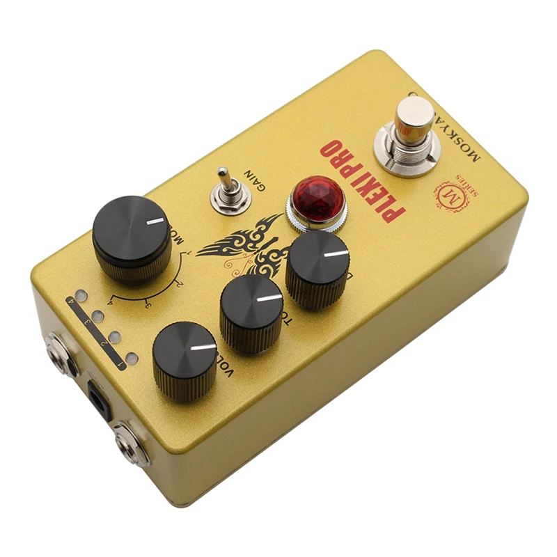 MOSKYAUDIO PLEXI PRO Guitar Effect Pedal Guitar Pedal Distortion With 4 Models And True Bypass