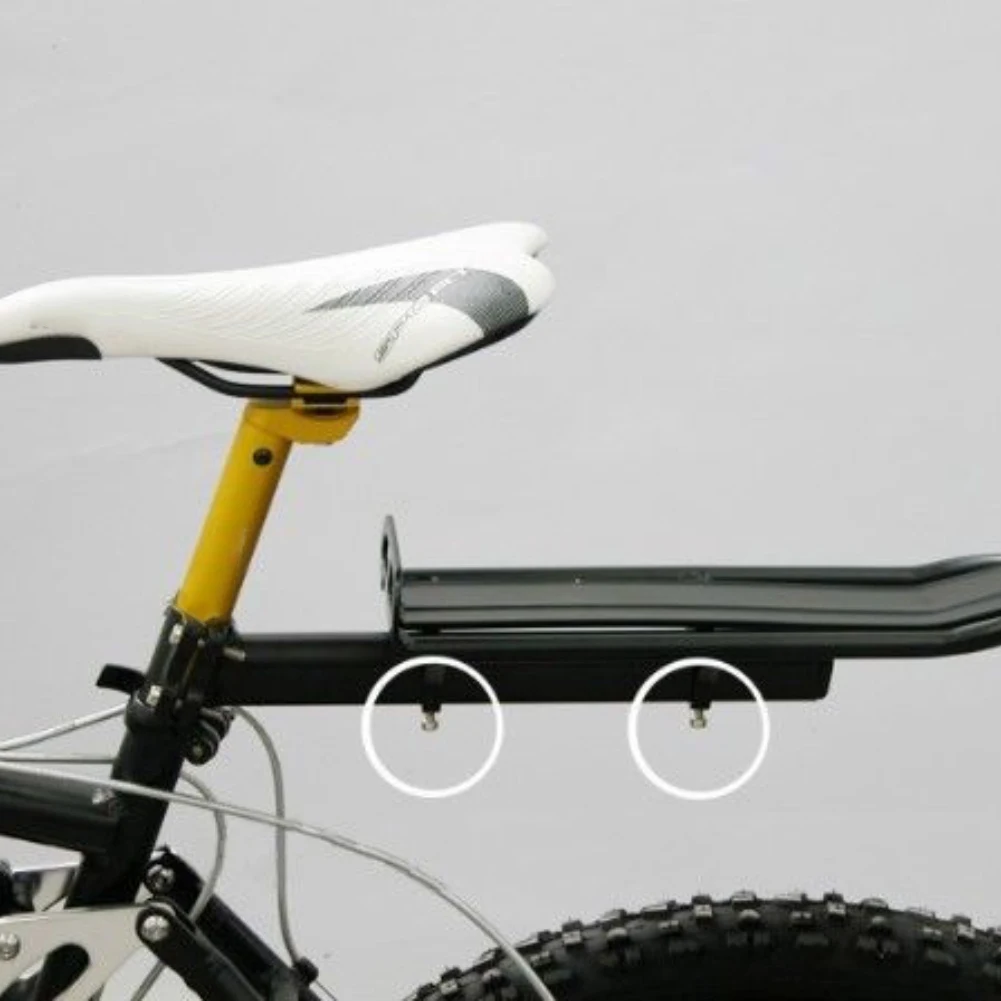 Mountain Bike Rack Bicycle Carrier Aluminum Alloy Construction Heavy Luggage Support Mudguard Feature 34cm X 12cm