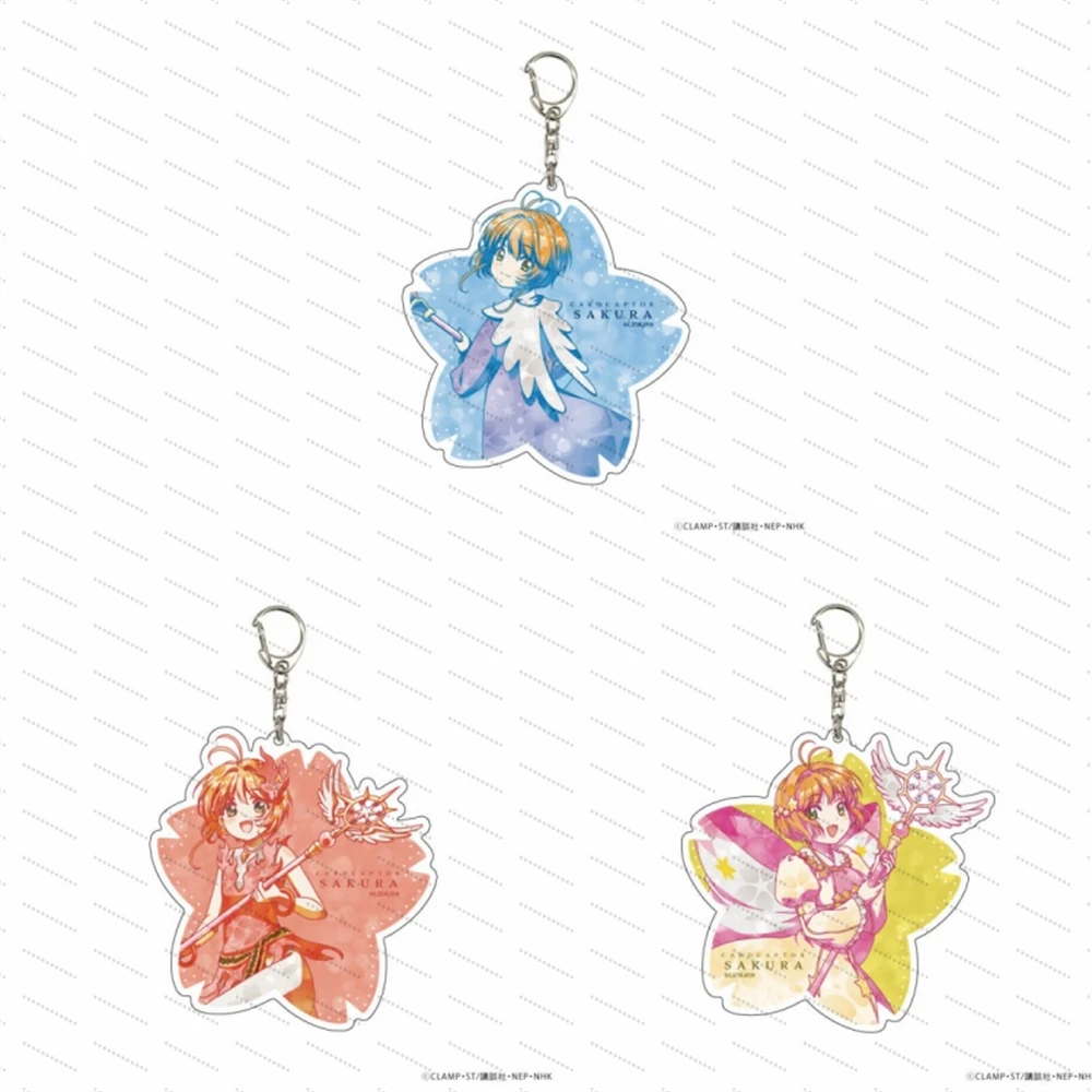 

Anime Card Captor Sakura Acrylic keychain as a gift for friends, a desktop decoration Fan gift Collecting accessories 6CM