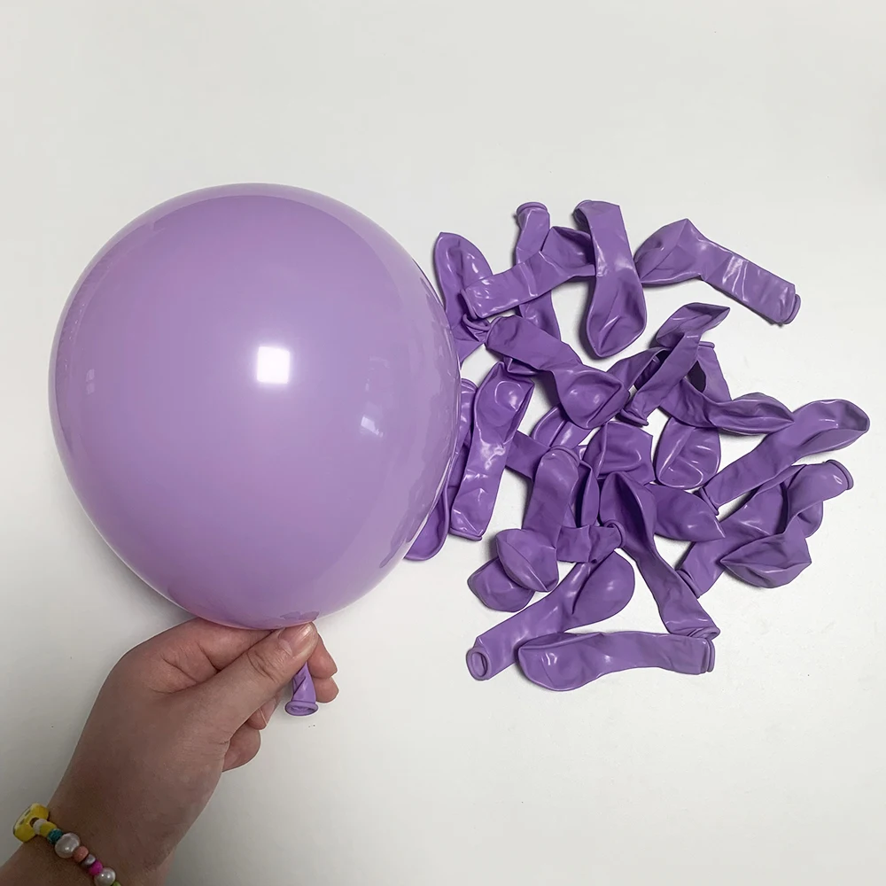 119Pcs Purple White Balloon Arch Metallic Silver Balloons Garland Kit Ballon Wedding Decor Birthday Party Baby Shower Decoration