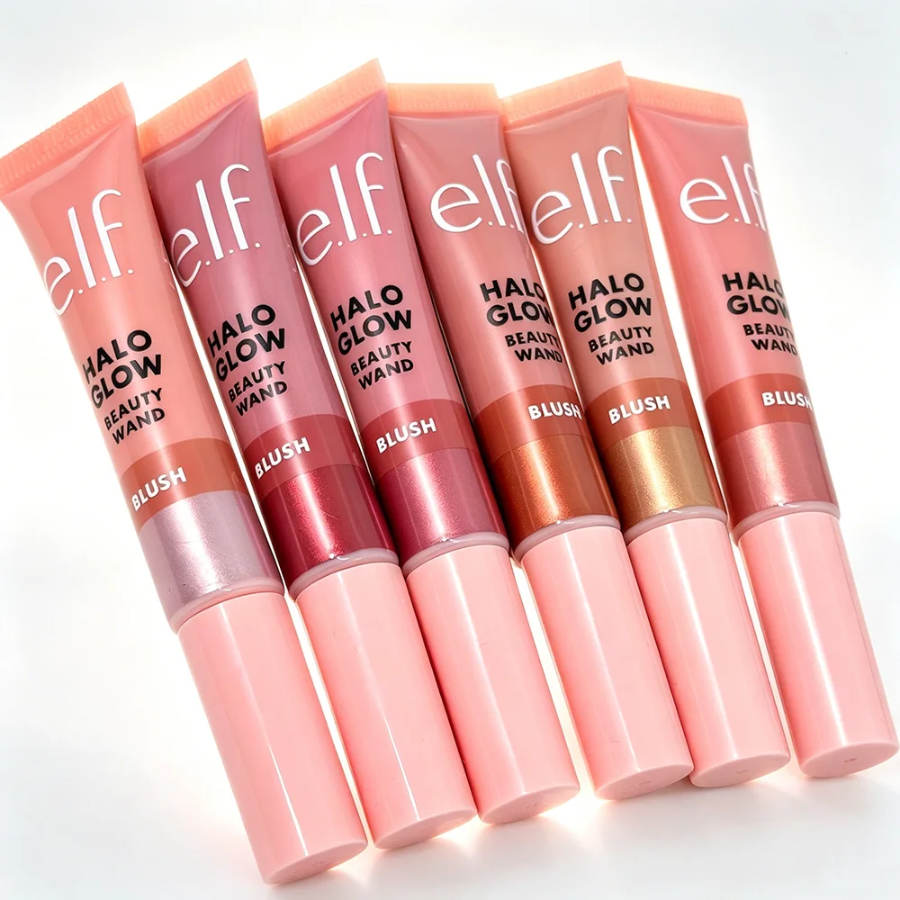 E.l.f. Halo Glow Liquid Blush Stick 6 Shades Long Wear Non-Caking Lovely Dewy Water Glow for Cheeks