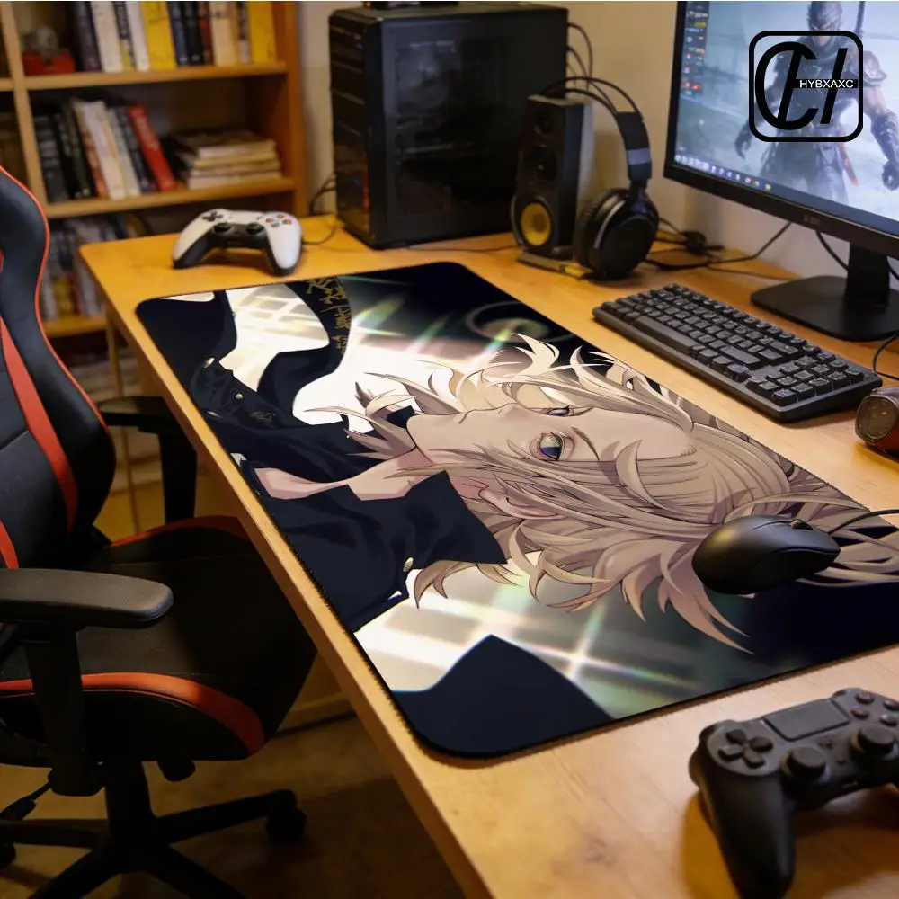 T-Tokyo Revengers Mouse Pad XXL Mouse Pad Large Non-Slip Lock Edge Keyboard Pad Anti-slip Gaming Desk Mat Office Pad