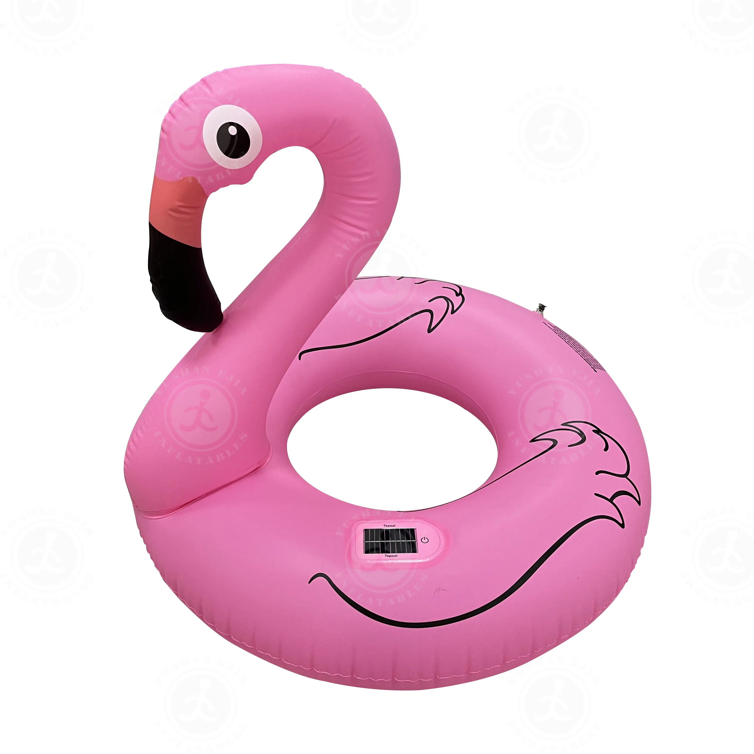 

PVC Material Pink Color Pool Floats Swim Ring Flamingo Swimming Rings for Adult