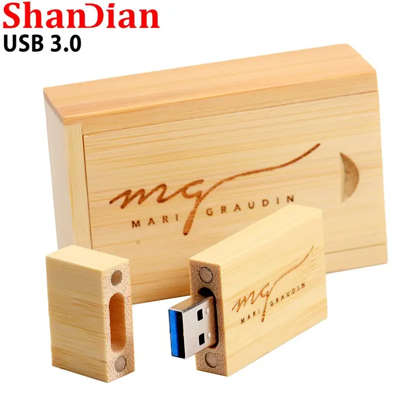 High Speed Wedding Gift Photography USB 3.0 USB Flash Drive 128GB Free Logo Pen drives 64GB Wooden Memory Stick 32GB U Disk 16GB