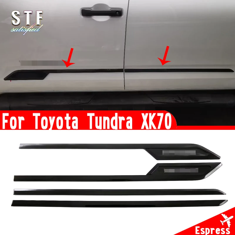 

АБС-пластик, боковая дверь, фотоотделка для Toyota Tundra XK70 2022 2023, автомобильные аксессуары, наклейки