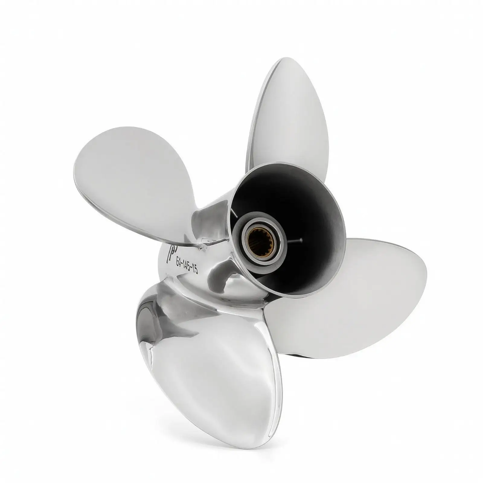 4-Blade Propeller Long-Lasting Stainless Steel Boat Propeller Fuel-Efficient
