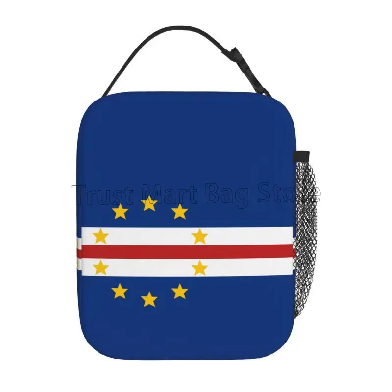 Lancheira isolada com bandeira do cabo verde, reutilizável, portátil, à prova d'água, lancheira térmica, recipiente de comida para trabalho, viagem, piquenique