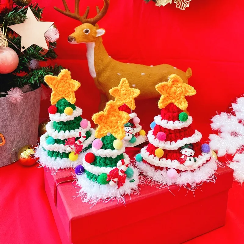 Pet Cat Dog Christmas Cute Star Ball Puppy Dog Hat Kitten Knitted Wool Hat Costume Dog Hats Clothes Accessories Pet Supplies