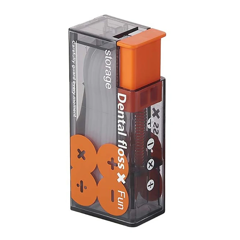 صندوق توزيع خيط تنظيف الأسنان المحمول سهل الاستخدام مع 10 قطع خيط تنظيف الأسنان؛ العناية المتقدمة بصحة الفم