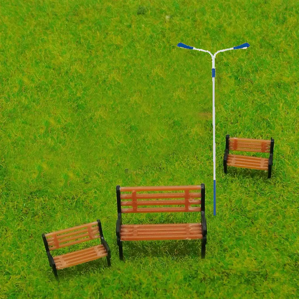 

2 шт. Имитационные модели уличных фонарей для миниатюрного домика, декора сада, песочницы, DIY-диорам, микроландшафта, дорожных фонарей