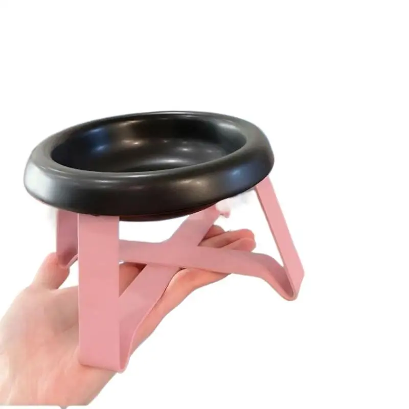 With Stand Pet Food Bowl Pet Supplies Spine Protection Pet Bowl High Feet Neck Protection Cat Bowl