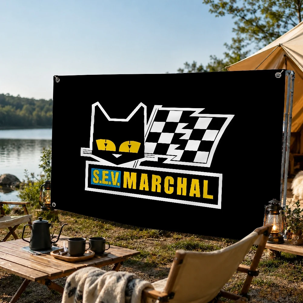 S-S.E.V.MARCHAL Light Brand flag Decoration Outdoor Picnic Party Art Hanging Home Camping Party Banner