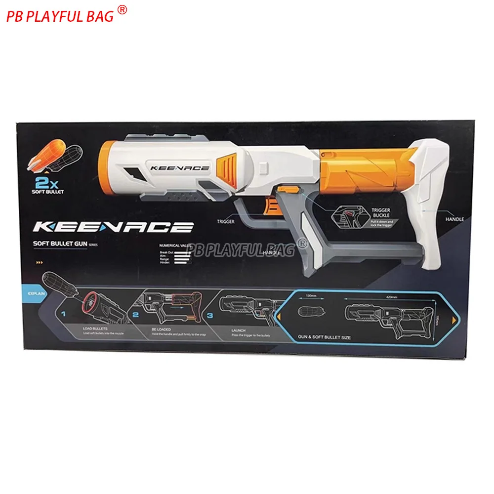 Jouet pour enfants lanceur de fusée longue portée mousse Blaster sûr EVA fusée balle molle pistolet jeu en plein air divertissement QJ136