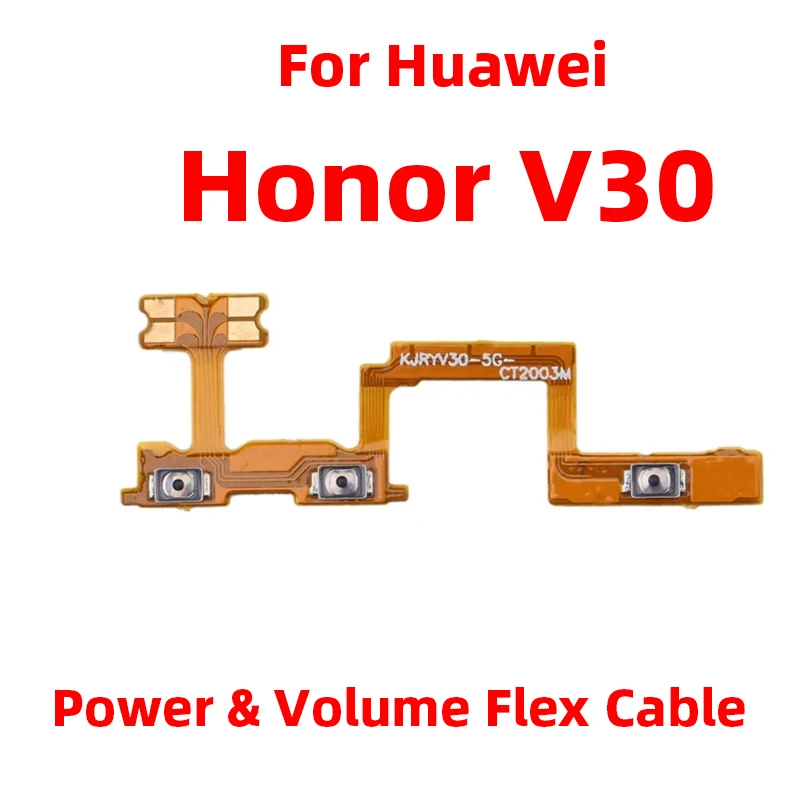 For Huawei Honor V30 Power ON OFF Volume Camera Key Button Switch Flex Cable Replacement