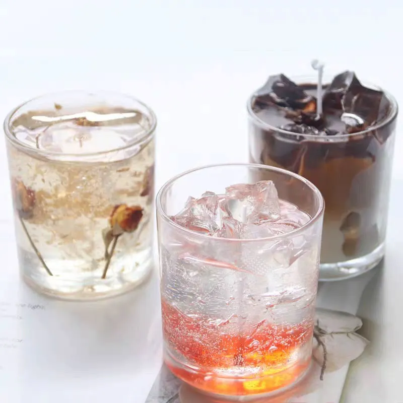 Vasos para Whisky y Brandy de 180ml/230ml, Utensilios para Beber Vino, Vasos de Cerveza con Fondo Grueso, Vasos Transparentes para Jugo, Bebidas y Bebidas Frías