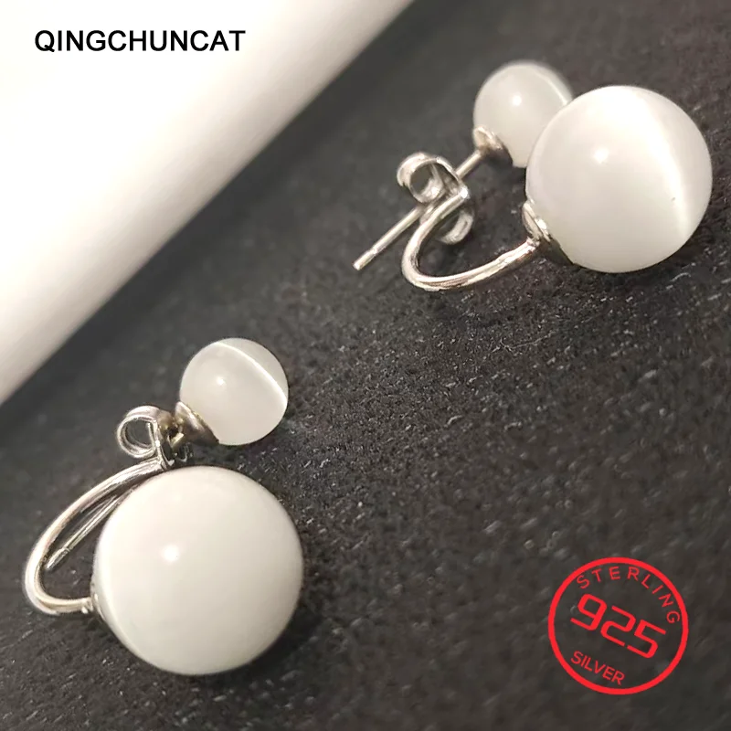 

Fashion S925 Jewelry Spiral Crystal Stud Earrings 2026 New Genuine 925 Sterling Silver Woman's High Quality