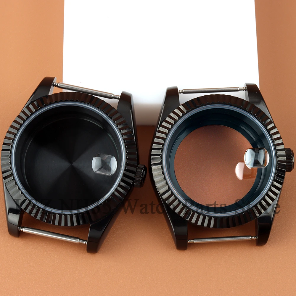 

36mm 39mm Modified NH35 Fluted Curved Watch Case Accessories High End Sapphire Glass Fit Datejust NH35 NH36 Movement 28.5mm Dial