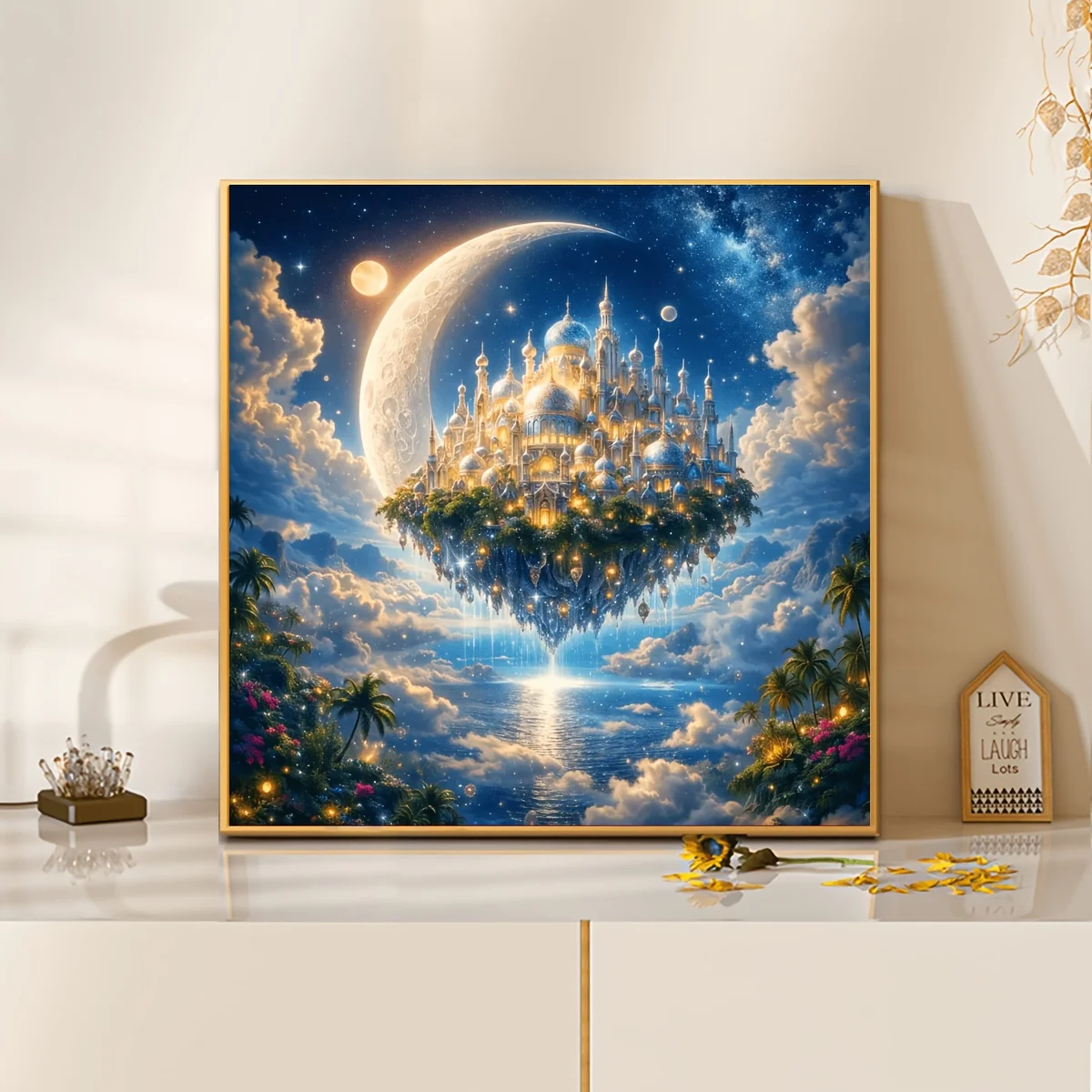 

Beautiful Moon Palace in The Sky Jigsaw Puzzle 500/1024 PCS Friends Party Puzzle Game Home Decor Holiday Gifts