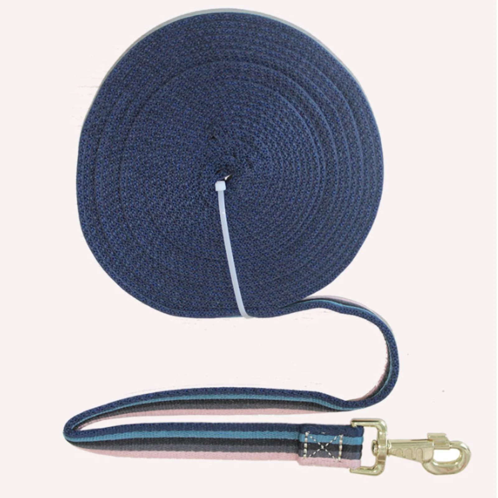 8-Meter Horse Training Line Long Length Polyester Strap Lead Rope Horse Leading Line with Snap Hook Easy to Handle Soft