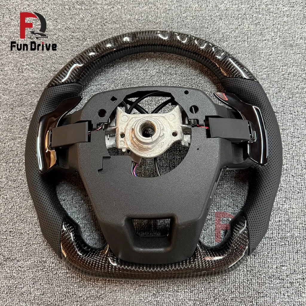 Carbon Fiber Steering Wheel for Toyota Hilux corolla Gr Gt 86 camry Land Cruiser Fortuner Lc300 Lc200 Prado 120 view 6