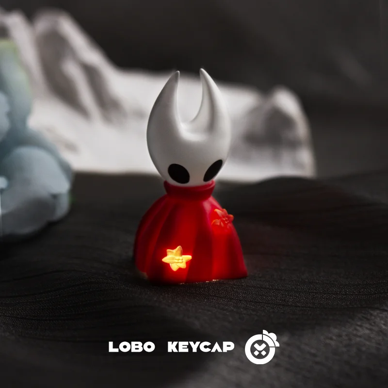 Hollow Knight And Hornet Kreatives lichtdurchlässiges Design Mechanische Tastatur-Tastenkappen Esc Dekoratives Harzmaterial Lustige Geschenke